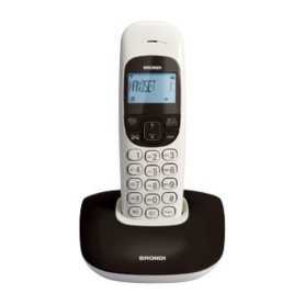 Cordless Handset, Wireless Phone - Brondi Nice Cordless Phone - Black/White (New), wholesale price