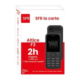 PACK Altice F3 avec Carte Sim 2h d'Appels + 300 SMS + 1Go Internet
