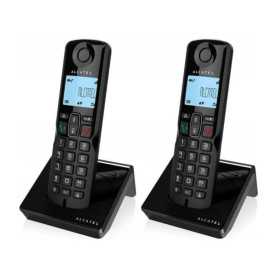 Téléphone Fixe Sans Fil Alcatel S280 Duo Noir - Qualité Neuve, Double Combiné Idéal pour la Maison