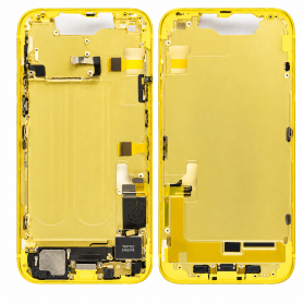 Replacement Part, Component - iPhone 14 Rear Frame Charge Connector without Back Glass without Battery Yellow (Original Disassem