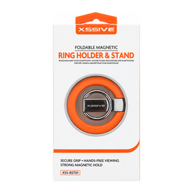 Porte-Bague Magnétique Pliable pour Smartphone - Xssive XSS-RST01 - Orange