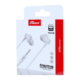 E13B FASR Wired Jack Earphone - White