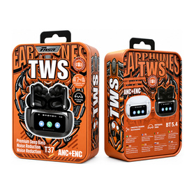 Bluetooth Earphones with Screen FASR T37 - Black
