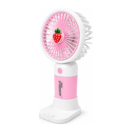 Mini Ventilateur Portable USB FASR WIN D9 Fraise - Rose