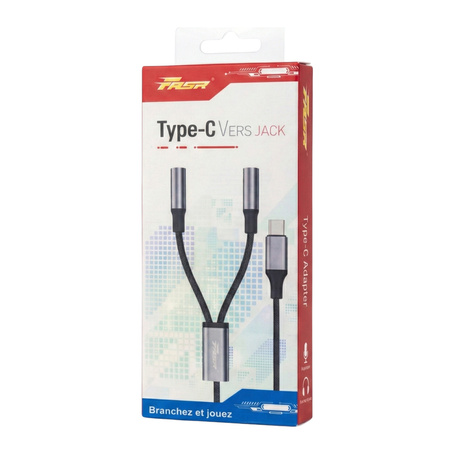 FASR FS-AB14 USB-C to Dual Jack Adapter Cable - 3.5 mm