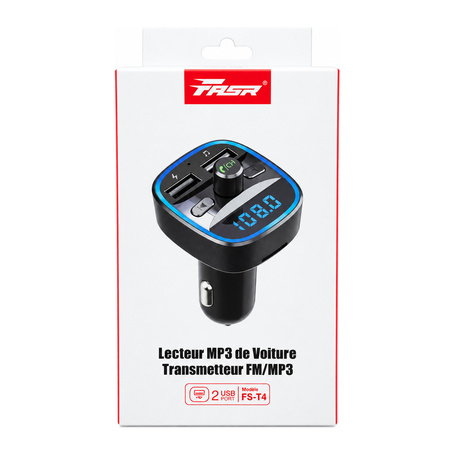 Fasr T4 Bluetooth FM/MP3 Transmitter for Car with 2 USB Ports