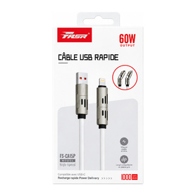 Câble USB / Lightning 4 en 1 FASR FS-CA15P - 1M