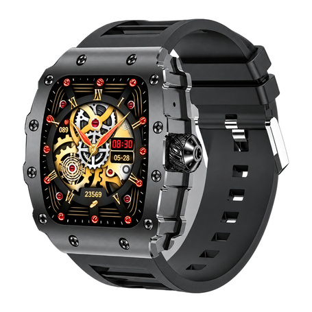 Waterproof and Ultra Long Battery Life Men's Smart Watch with Bluetooth Calls / Health and Fitness Tracking FASR FS-M3 - Black