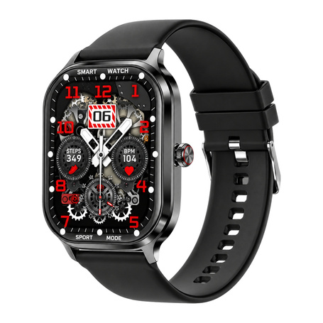 Smartwatch Round IPS Screen 2.02'' Bluetooth Calls and Health Tracking FASR FS-M5 - Black