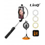 Selfie Support Smartphone Tripod with Bluetooth Ring Light 70cm LinQ ZP9906