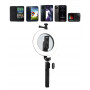 Selfie Support Smartphone Tripod with Bluetooth Ring Light 70cm LinQ ZP9906