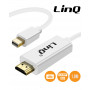 Câble Vidéo Mini DisplayPort Mâle / HDMI Mâle 1.8m LinQ MDH-18B