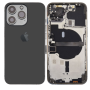 Back Glass, Rear Cover - Back Cover Housing iPhone 13 Pro Max Graphite - Charging Connector without Battery (Original Disassembl
