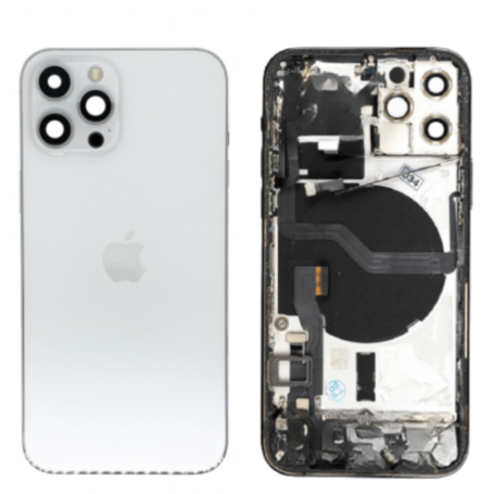 Replacement Parts - iPhone 12 Pro White Full Frame - Charging Connector Without Battery (Original Disassembled) Grade B, wholesa