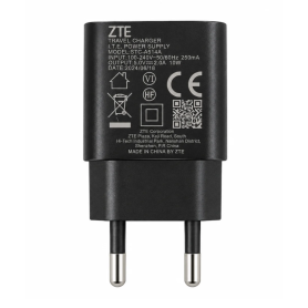 Adaptateur Secteur USB-A ZTE STC-A51A-A 5W Noir - Vrac | Etech-Parts