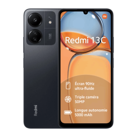 Smartphone - Xiaomi Redmi 13C DS 256 Go Noir - Grade AB, prix de gros