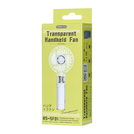 Achetez Ventilateur Portable Remax RS-SF01 - 1200mAh - 3 Modes de Vitesse - Design Transparent