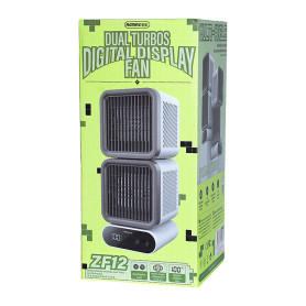 Ventilateur oscillant double turbocompresseur REMAX RS-ZF12 | Etech-Parts