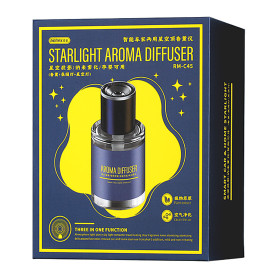 Diffuseur, Vaporisateur - Diffuseur d’arômes avec lampe d’ambiance à projection étoilée 2-en-1 – Maison & Voiture – REMAX RM-C45