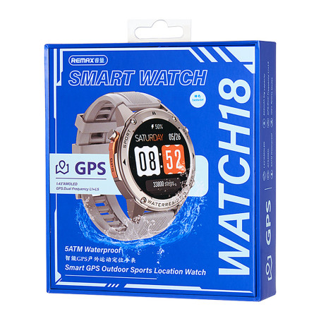 Montre Connectée REMAX Watch18 GPS Sports Argent | Etech-Parts