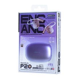 Earphones, Headphones - Remax OWS OpenBuds P20 Wireless Earbuds - Purple, wholesale price