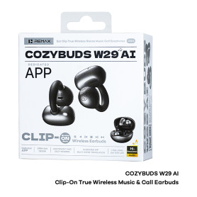 Headphones, Earbuds - Remax CozyBuds W29 Wireless Earphones - Black, wholesale price