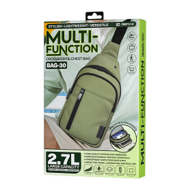 Sacoche, Besace - Sac Bandoulière Multifonction 2,7 L REMAX BAG-30 - Noir, prix de gros.