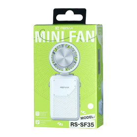 Ventilateur, Brasseur d'air - Ventilateur Portable Pliable à Refroidissement 3000mAh Remax RS-SF35 - Bleu, prix de gros.