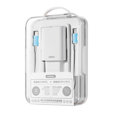 Chargeur 20W + Câble Type-C Lightning Remax | Etech-Parts