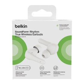 Belkin SoundForm Rhythm True Wireless Earbuds AUC012btWH - White