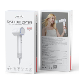 Sèche-Cheveux Rapide Compact Yesido MG22 - Blanc