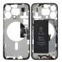 Chassis iPhone 15 Pro Max - Connecteur de Charge sans Vitre Arrière + Batterie Titane Noir (Origine Demonté) Grade B