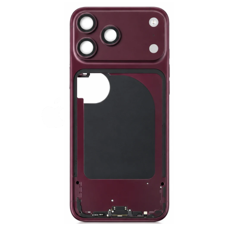 iPhone 17 Pro Max Chassis - Charging Connector without Back Glass or Battery, Red (Original Disassembled) - Grade B | Etech-Part