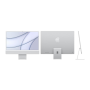 iMac M1 GPU8 256GB Silver - Edge damage