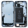 Back Cover Housing iPhone 15 Plus Charging Connector without Back Glass Blue with Battery (Original Dismantled) Grade A