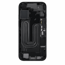 iPhone 17 chassis - Charging Connector without back glass or battery, black (original disassembled) - Grade B | Etech-Parts