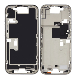 Châssis iPhone 16 Pro sans Vitre Arrière sans Batterie Titane Naturel eSIM US (Original Demonté) Grade AB