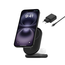 Wireless Charging Station 2-in-1 with Qi2 (15W) BELKIN WIZ028vfBK - Black