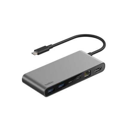 Hub USB-C 8-en-1 BELKIN INC024hqSGY - Gris Sidéral