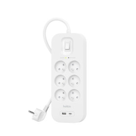 Surge Protector Power Strip 6 Outlets (USB-A + USB-C) BELKIN SRB002ca2M