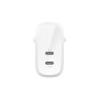 Charger 60W (2 USB-C) BELKIN WCB010VFWH - White