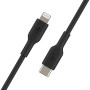 Câble USB-C vers Lightning 1M BELKIN CAA003bt1MBK - Noir