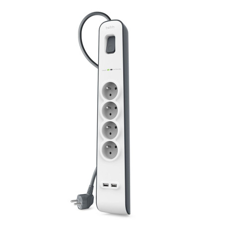 Multiprise/Parafoudre 4 prises + 2 USB (2m) BELKIN BSV401ca2M