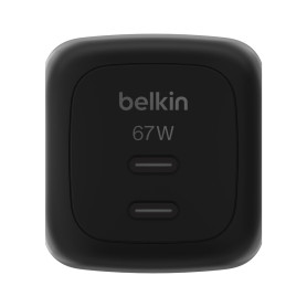 GaN Wall Charger 2 ports USB-C 67W BELKIN WCH020KQBK - Black