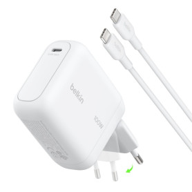 Wall Charger USB-C 100W with Cable USB-C to USB-C 1,5m BELKIN WCH025kq1.5WHB6 - White