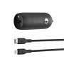 Combo Chargeur Voiture USB-C (30W) + Câble Lightning 1m BELKIN CCA004BT1MBK-B5 - Noir