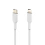 BoostCharge Câble Lightning vers USB-C 2M BELKIN CAA003bt2MWH - Blanc