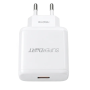 Charger, Power Adapter - 45W GaN USB-C + USB-A Fast Charger Kit with 1m USB-C Cable WUW-T116 - White, wholesale price