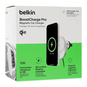Chargeur Voiture Magsafe Qi2 (sans adaptateur voiture) BELKIN WIC008btGR-NCV2