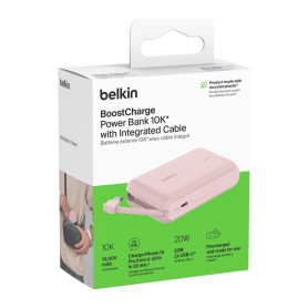 PowerBank 10 000 mAh 20W BELKIN BPB021hqPK - Rose